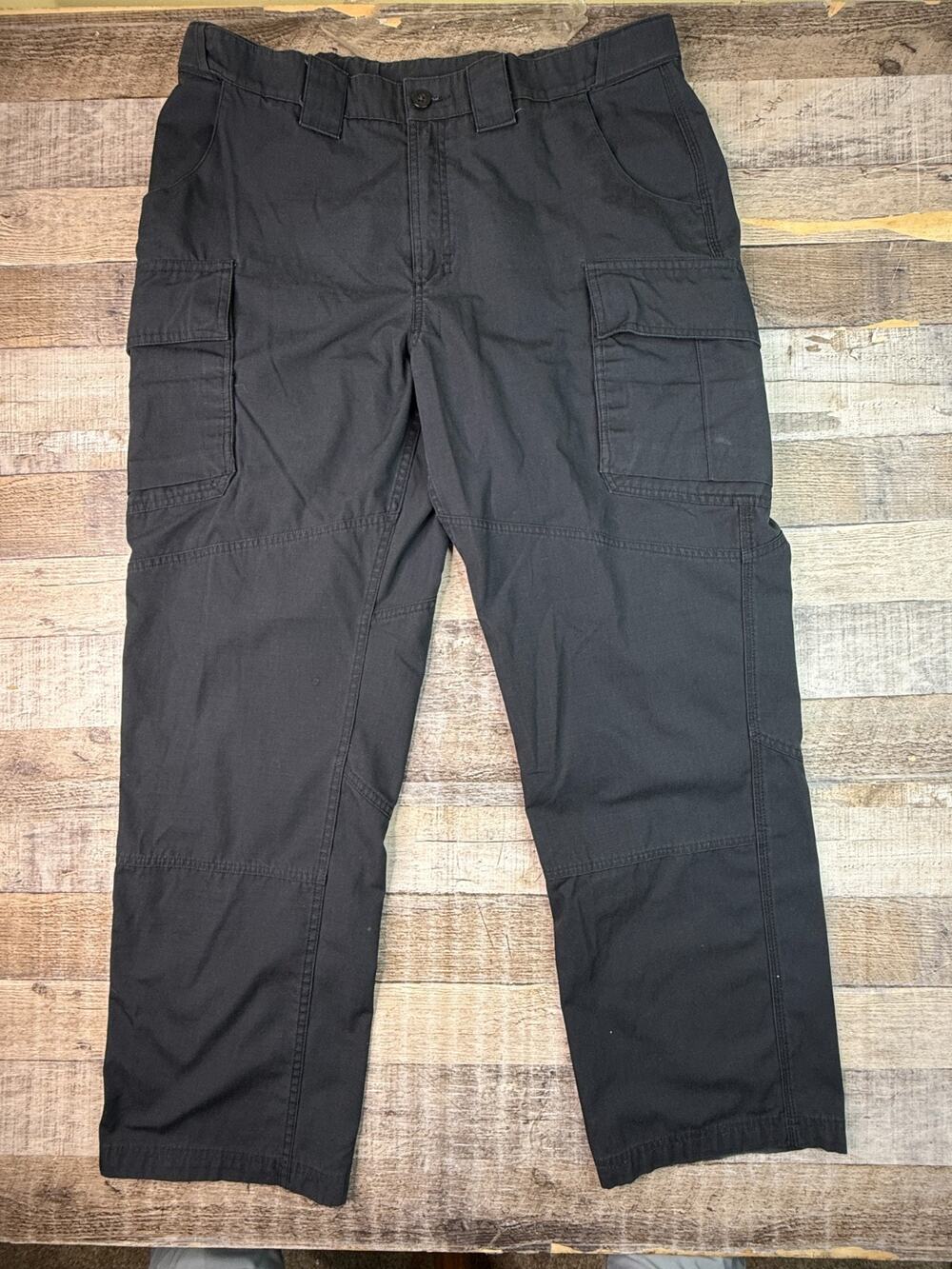 Under Armour Cargo Pants Mens 38x32 Black Storm Ripstop Tactical Workwear Rugged